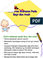 Pemberian Makanan Pada Bayi Dan Anak