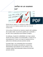 ¿Por Qué Confiar en Un Examen Psicotécnico