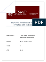 Impactos Económicos de La Privatización en Perú