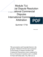 7 (C) International Dispute Resolution Summer 1718