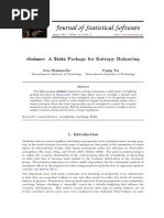 Ebalance A Stata Package For Entropy Balancing