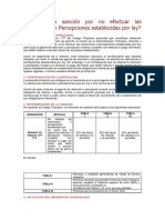 Cuál Es La Sanción Por No Efectuar Las Retenciones o Percepciones Establecidas Por Ley