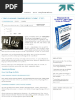 Como Ganhar Dinheiro Escrevendo Posts