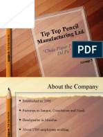Tip To P Pen Cil: Manu Factur Ing LT D