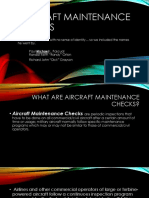 Aircraft Maintenance Checks