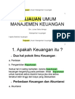 Tinjauan Umum Manajemen Keuangan