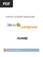 3DVIA Composer FlexLM Install Manual