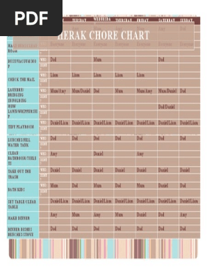Family Chore Chart