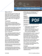 NT Health factsheet on HTLV-1 for clinicians