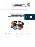 Protocolo de Entrevista a Niños y Adolescente en Camara Gesell y Metodologia de Recolección de Testimonio