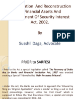 Securitisation And Reconstruction Of Financial Assets And Enforcement Of Security Interest Act, 2002