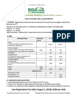 Tuition Chart 2018-19