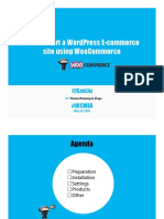 How To Start A WordPress E Commerce Site Using WooCommerce Slides PDF