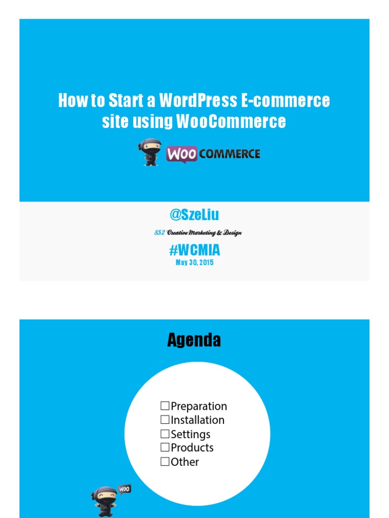 How To Start A WordPress E Commerce Site Using WooCommerce Slides PDF ...