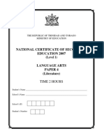 NCSE 2007 Language Arts 4 PDF