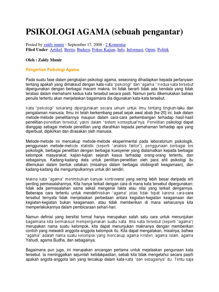 Psikologi Agama 5 Pdf