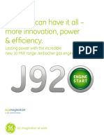 1 j920 Jenbacher Factsheet English Gesjenbacher j920 Gasengine PDF