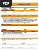 Non Conformance, Corrective and Preventive Action Report