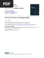 0 J2008 - Fate and Free Will in the Bhagavadgītā