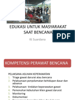 Edukasi Untuk Masyarakat Saat Mencana