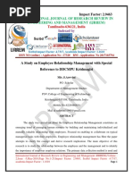 A Study On Employee Relationship Management With Special Reference To DDCMPU Krishnagiri