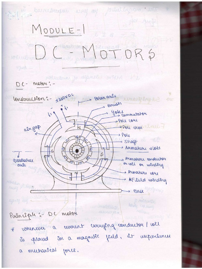 Electric Motors Notes Ilovepdf Compressed PDF
