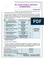 Requirement for Assistant Engineer(Civil and Electrical) in TNPSC