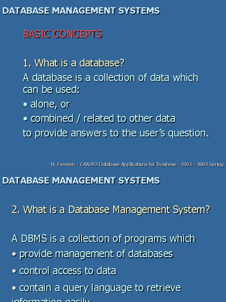 Database Management System Basics | PDF | Database Design | Databases