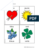 Flashcards Colors French PDF