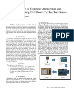 Application of Computer Architecture and Organisation Using DE2 Board: Tic Tac Toe Games