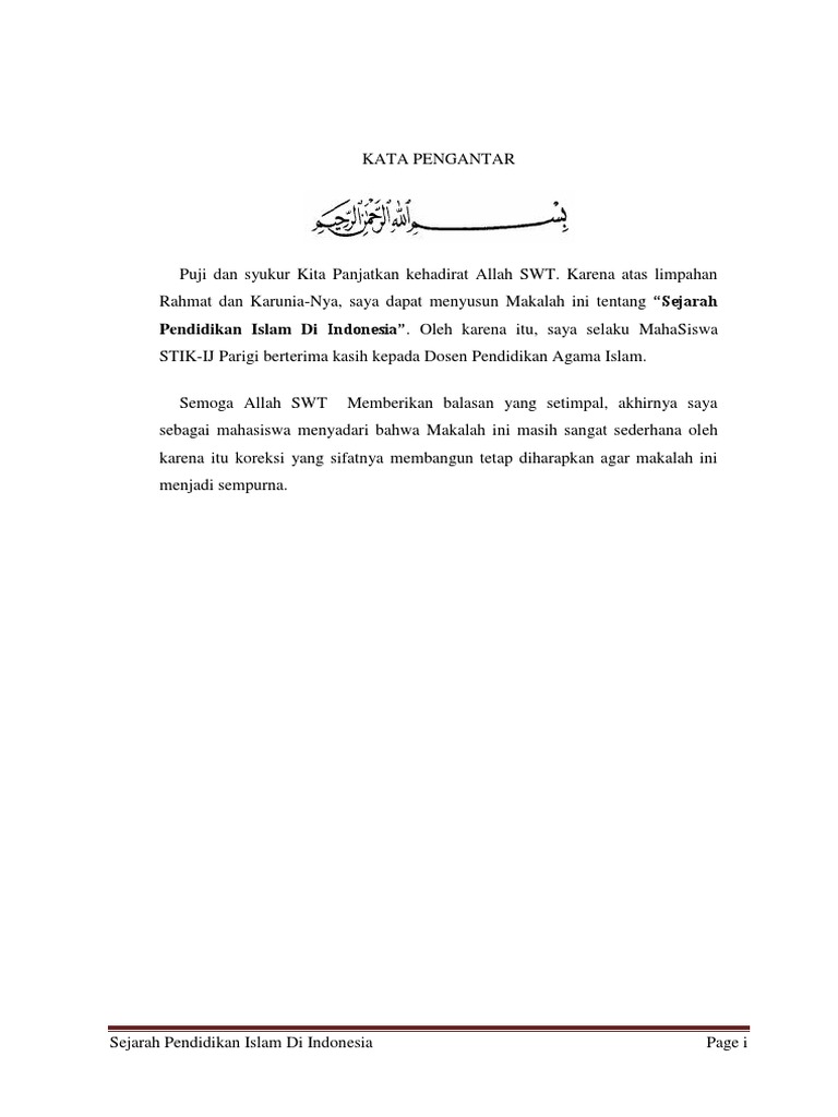 Makalah Tentang Sejarah Islam Di Indonesia Seputar Sejarah