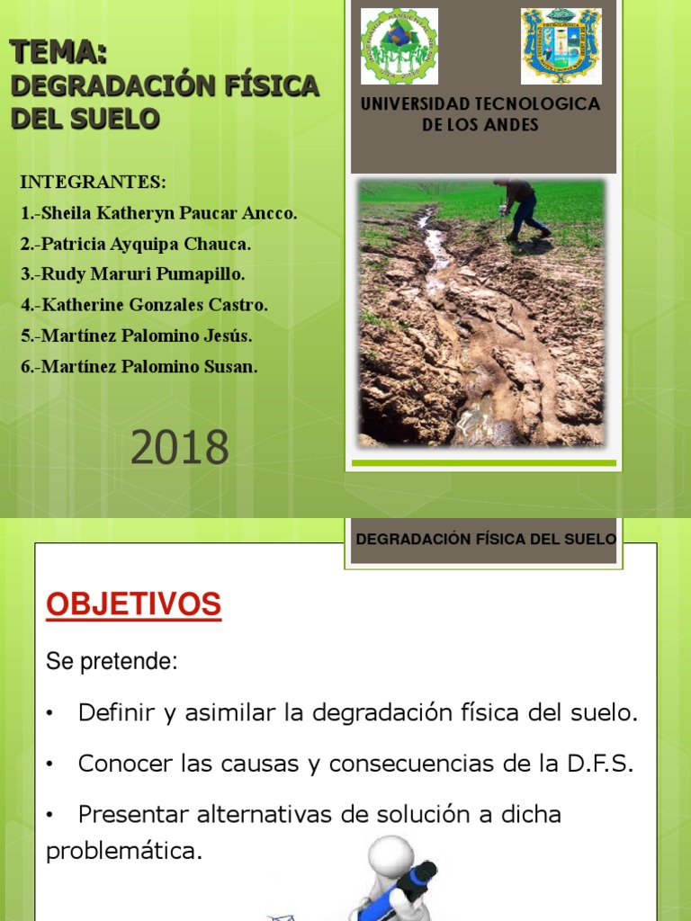 Causas y Consecuencias de la Degradación Física del Suelo | PDF | Suelo ...