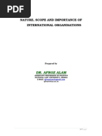 Download Nature Scope and Importance of International Organisations by Dr Afroz Alam SN38065925 doc pdf