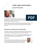 Depression in Older Adults and the Elderly