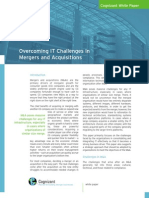 Overcoming IT Challenges in Mergers and Acquisitions: Cognizant White Paper