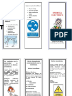 Triptico Riesgo de Electricidad