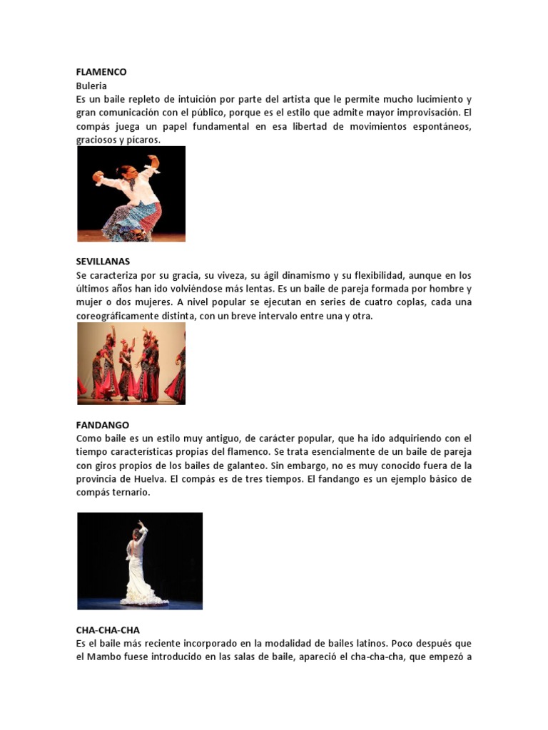 20 Tipos de Baile | PDF | Valses | Bailes