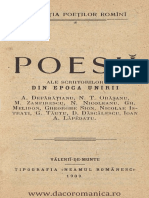 Poesii Ale Scriitorilor Din Epoca Unirii - 1909