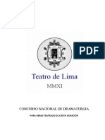 Concurso Nacional de Dramaturgia: para Obras Teatrales de Corta Duración