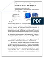 KCE Lab Report on LA Abrasion Test