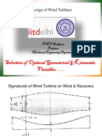 Selection of Optimal Geometrical & Kinematic Variables .: Design of Wind Turbines