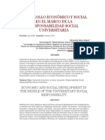 Desarrollo Económico y Social en El Marco de La Responsabilidad Social Universitaria