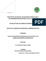 Análisis Al Procedimiento Administrativo Que Contempla La Ley Federal de Procedimiento Adminsitrativo