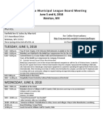 Schedule of Events Weirton - WVML - Revised