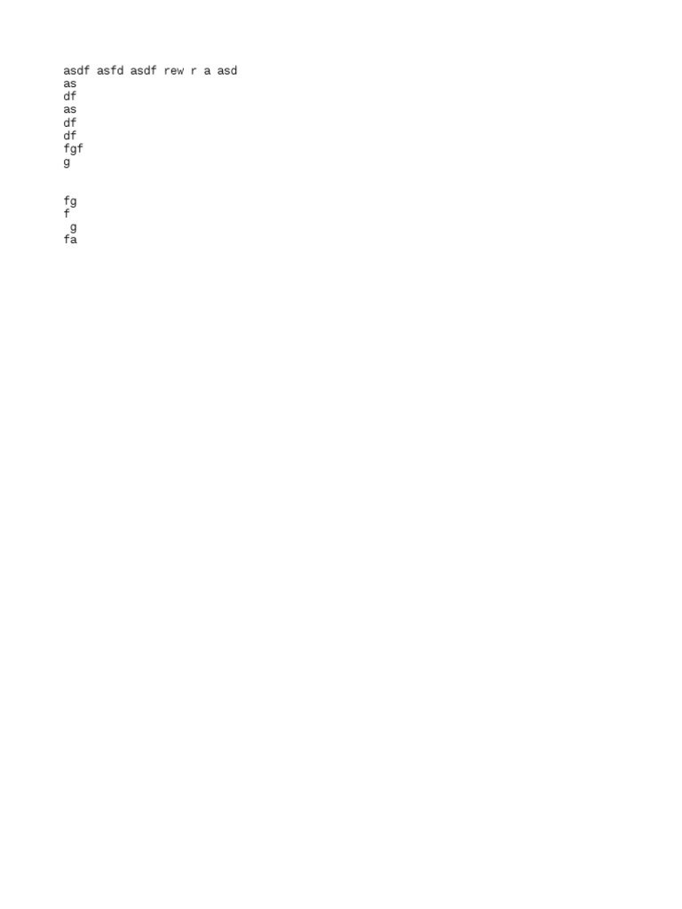 Asdf Asfd Asdf Rew R A Asd As DF As DF DF FGF G | PDF