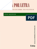 Letra Por Letra. Traducir, Transcribir, Transliterar (Jean Allouch) PDF