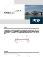 Diagrama de Momento Fletor e Força Cortante