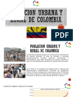 Poblacion Urbana y Rural de Colombia