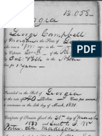 Certificate of Pension George Campbell