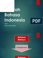 Materi 2 - Sejarah Dan Ragam Bahasa Indonesia